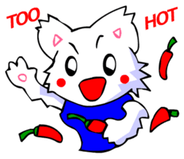 White Cat (Greeting Okinawa) sticker #3445905