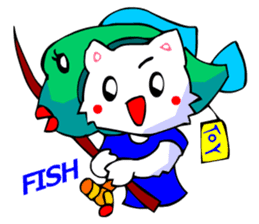 White Cat (Greeting Okinawa) sticker #3445909