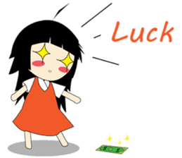 Girl Lucky sticker #3446344