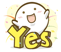 YOYO Ghost-Say Hello! sticker #3446846