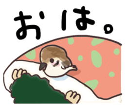 Sparrow Chu-bi surreal dail Sticker sticker #3447144