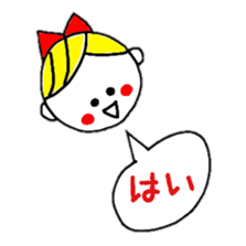 hinakichi's girl sticker #3447739