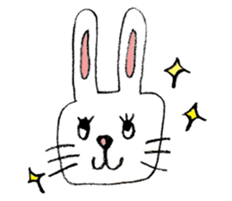 Feelings of rabbit. sticker #3448394