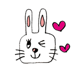 Feelings of rabbit. sticker #3448395