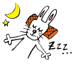 Feelings of rabbit. sticker #3448402