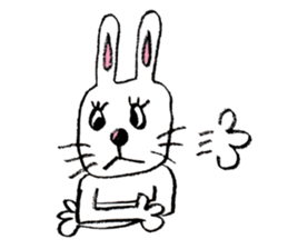 Feelings of rabbit. sticker #3448408