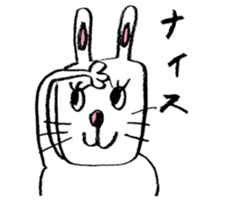 Feelings of rabbit. sticker #3448409