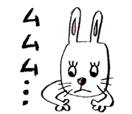 Feelings of rabbit. sticker #3448410