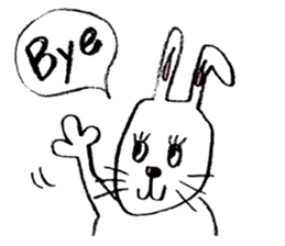 Feelings of rabbit. sticker #3448415