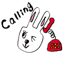 Feelings of rabbit. sticker #3448416