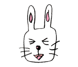 Feelings of rabbit. sticker #3448417