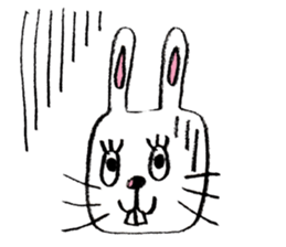 Feelings of rabbit. sticker #3448418