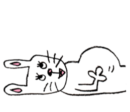 Feelings of rabbit. sticker #3448419