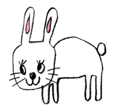Feelings of rabbit. sticker #3448420