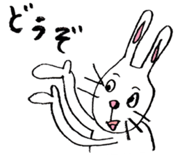 Feelings of rabbit. sticker #3448421