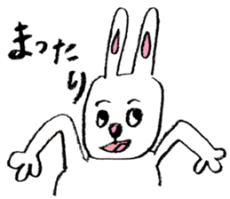 Feelings of rabbit. sticker #3448423