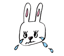 Feelings of rabbit. sticker #3448426