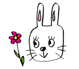 Feelings of rabbit. sticker #3448427