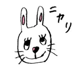 Feelings of rabbit. sticker #3448429