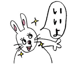 Feelings of rabbit. sticker #3448431