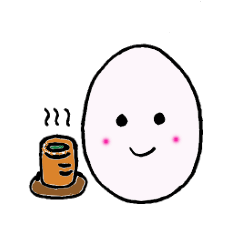 Feeling of the egg sticker