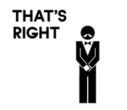 Greeting sticker of pictograms sticker #3449195