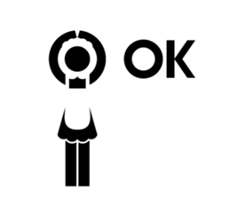 Greeting sticker of pictograms sticker #3449197