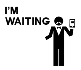 Greeting sticker of pictograms sticker #3449209