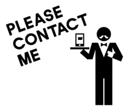 Greeting sticker of pictograms sticker #3449211