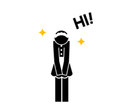 Greeting sticker of pictograms sticker #3449214