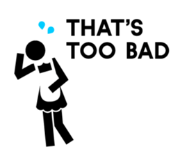 Greeting sticker of pictograms sticker #3449219