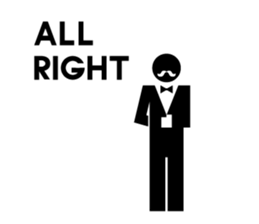 Greeting sticker of pictograms sticker #3449220