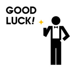 Greeting sticker of pictograms sticker #3449226