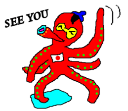 Octopu-chu sticker #3449250