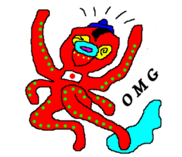Octopu-chu sticker #3449264