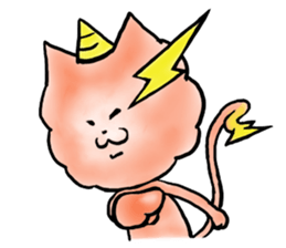 Thunder god GoroNyan sticker #3450601