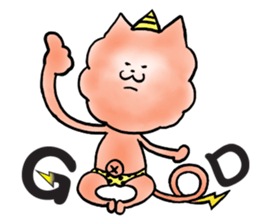 Thunder god GoroNyan sticker #3450612