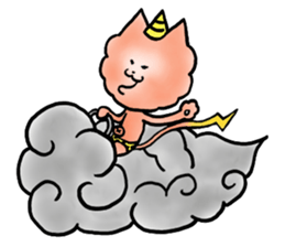 Thunder god GoroNyan sticker #3450620