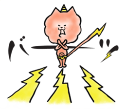 Thunder god GoroNyan sticker #3450629