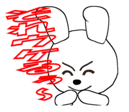 28th edition white rabbit expressive sticker #3451444