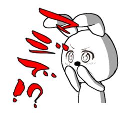 28th edition white rabbit expressive sticker #3451466