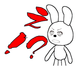 28th edition white rabbit expressive sticker #3451468