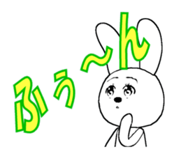 28th edition white rabbit expressive sticker #3451469