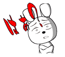 28th edition white rabbit expressive sticker #3451473