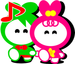 Rabbits love sticker #3452162