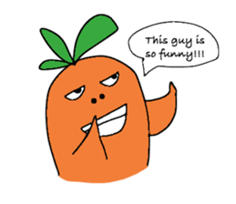 Man Carrot (English Version) sticker #3452254