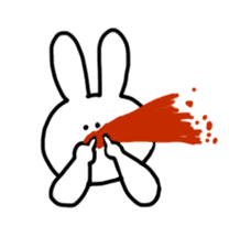The only white rabbit sticker #3453135