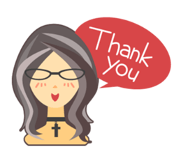 love glasses girl sticker #3454604