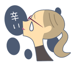 love glasses girl sticker #3454607