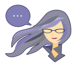 love glasses girl sticker #3454608